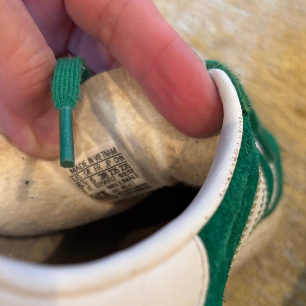 Adidas Classic Green and White Trainers Gazelle - Picture 8 of 8